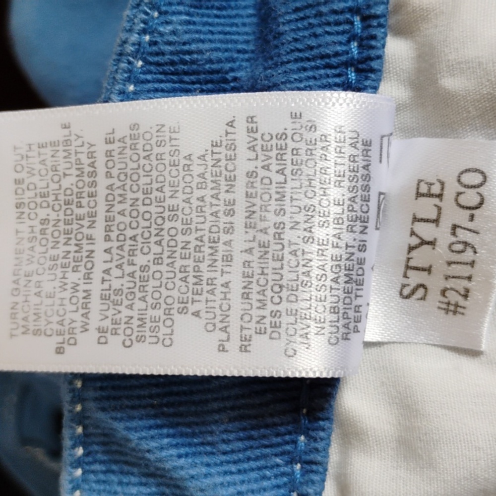 Simple Society Cargo Jeans Dark Cobalt Blue   Size 7/28 - Picture 7 of 7